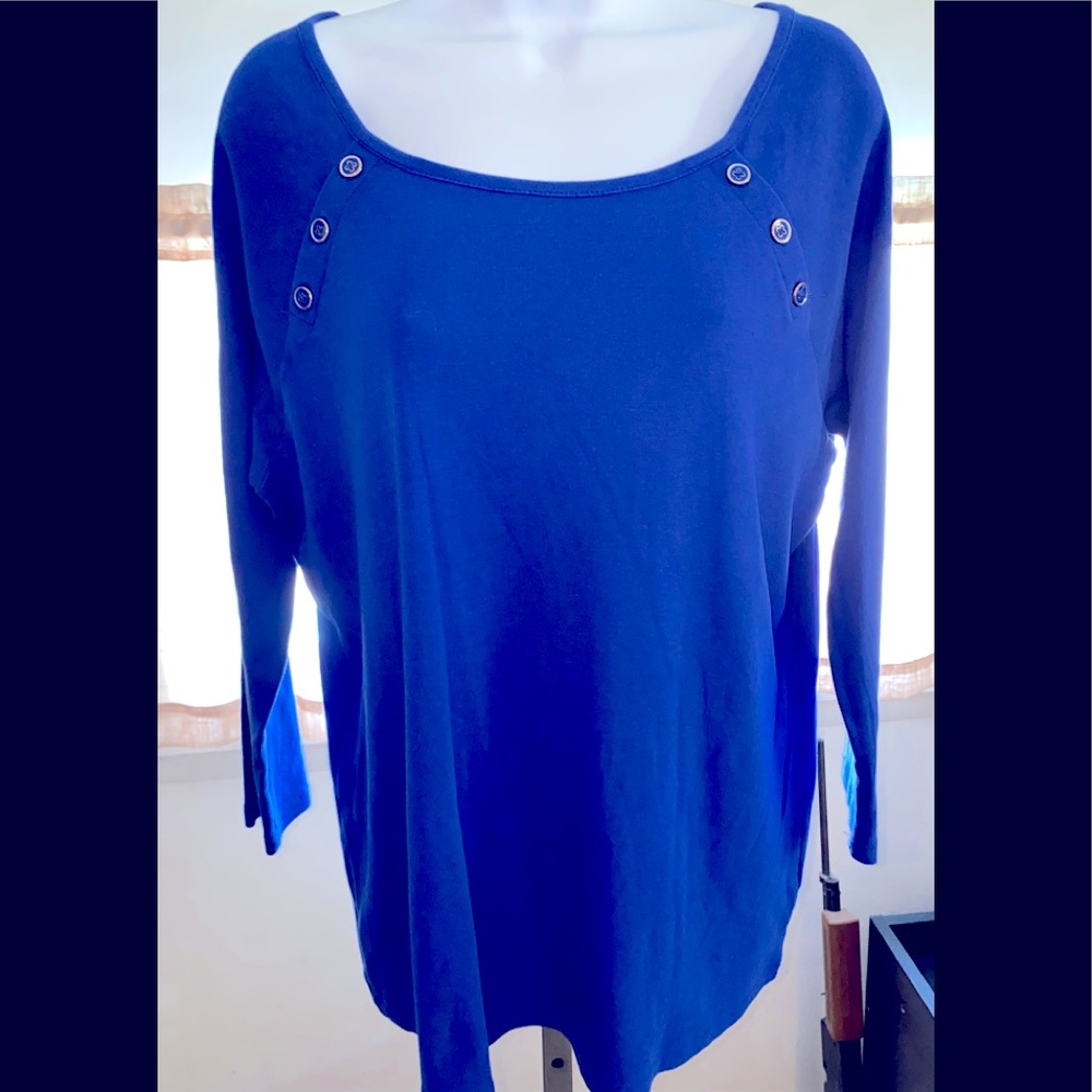 NWOT, Talbots Cobalt Blue Lightweight Top